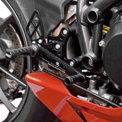 Přepákování R&G Racing pro motocykly DUCATI 848 / 1098 / 1198  (mimo 1198S/R 2011), černé